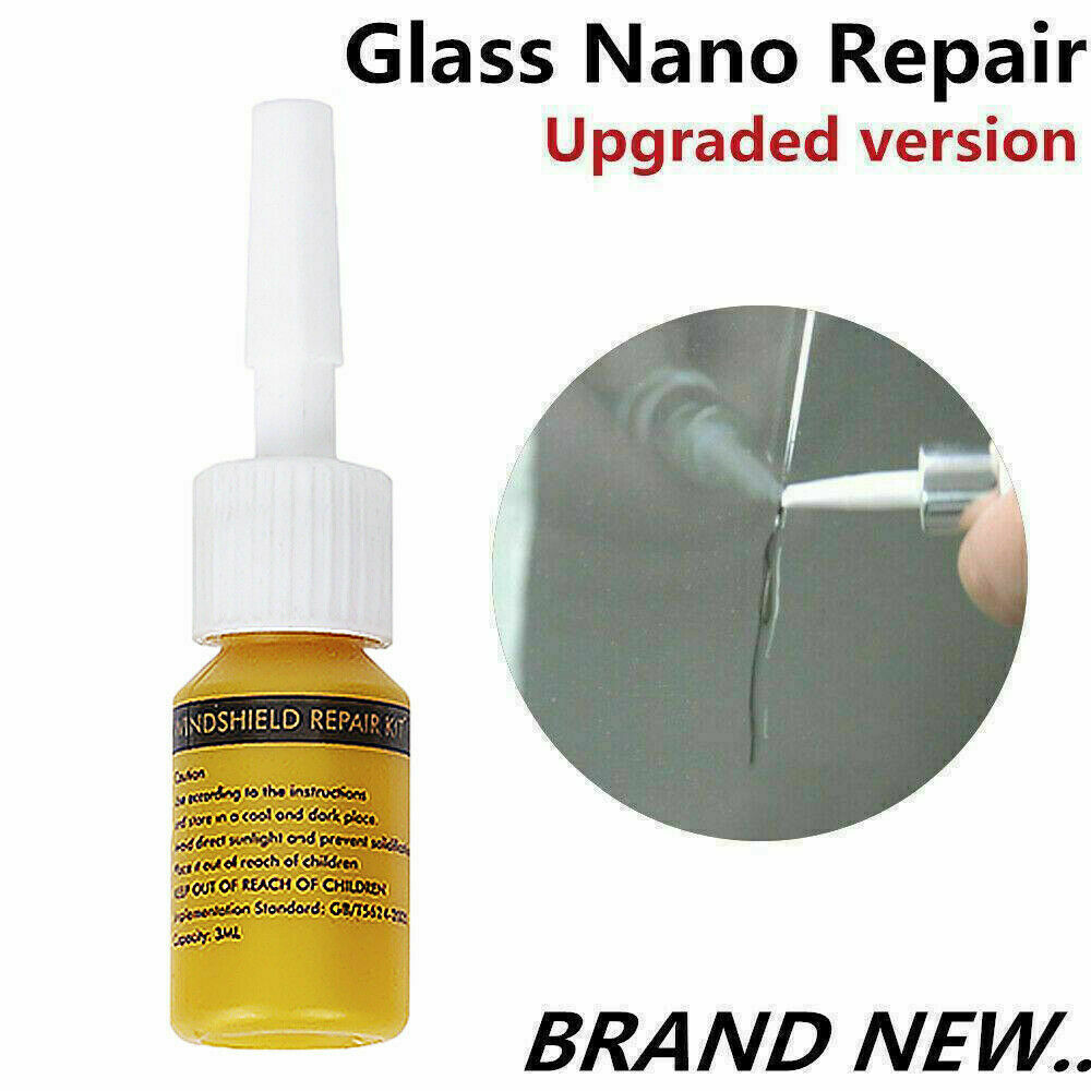 Automotive glass nano repair fluid.
