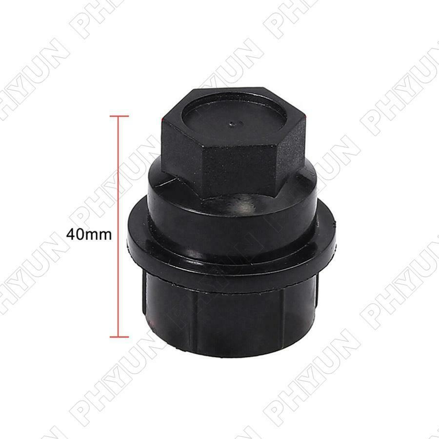 24x Black Lug Nut Covers Cap For Chevy GMC Silverado 1500 2500 Truck 15646250