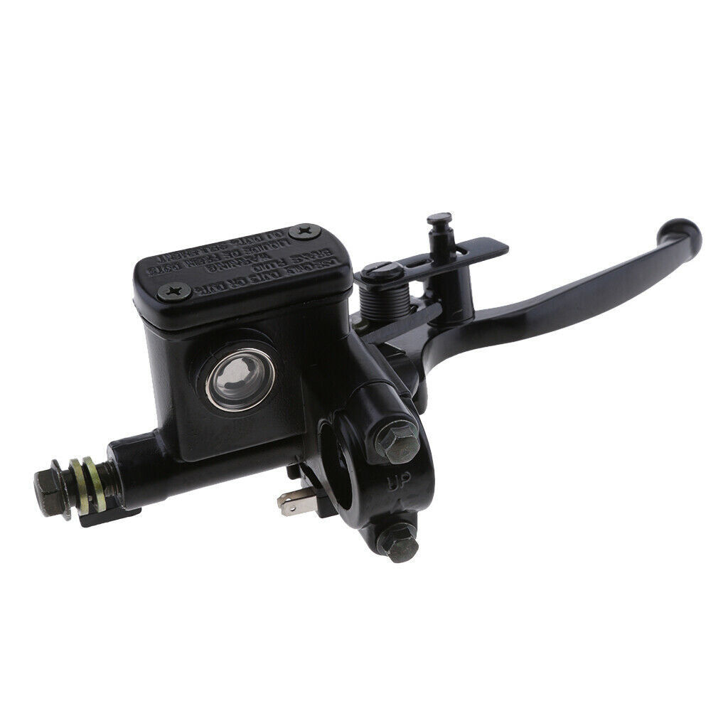 10mm Banjo Black Front Right Hydraulic Brake Master Cylinder Dirt Bike ATV