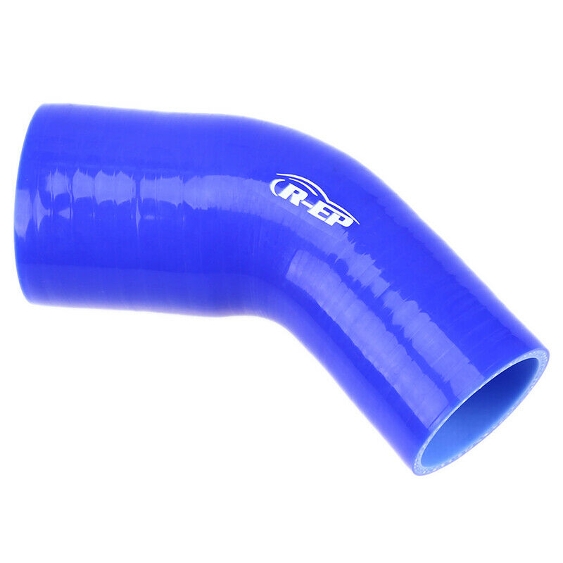 1PC Blue Variable diameter elbow Silicone hose 45 degree 2.5"-2" reducer COUPLER