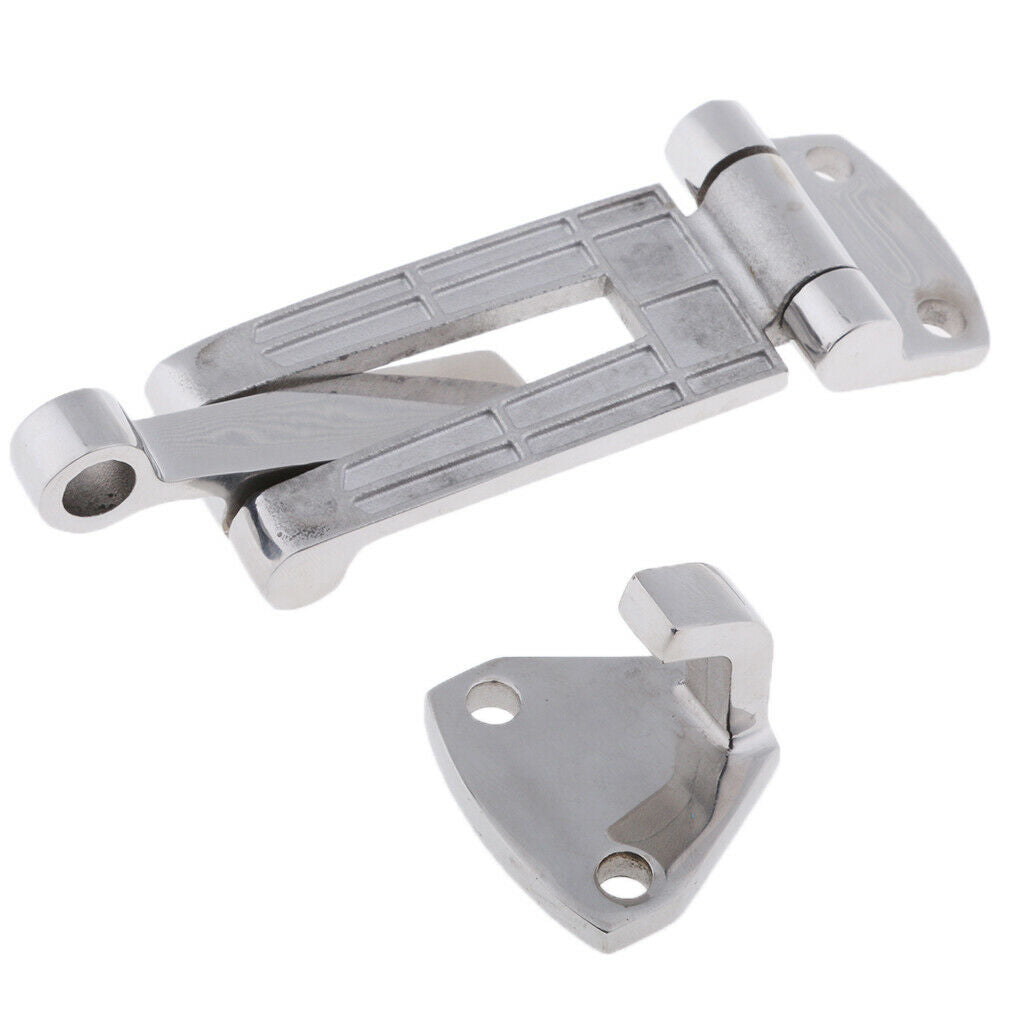 316 Stainless Steel Boat Locker Hatch Anti-Rattle Latch Fastener 100 x 35mm
