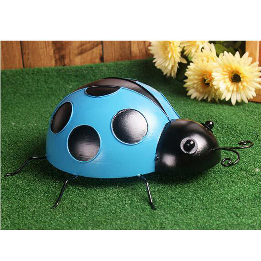 Pack 3 Ladybird Hand Painted Wall Hanging Ladybug Ornaments for Nursery Room