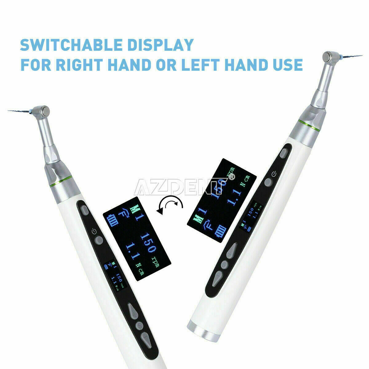 Wireless Dental LED Mini Endo Motor 16:1 Reduction Contra Angle Root Canal