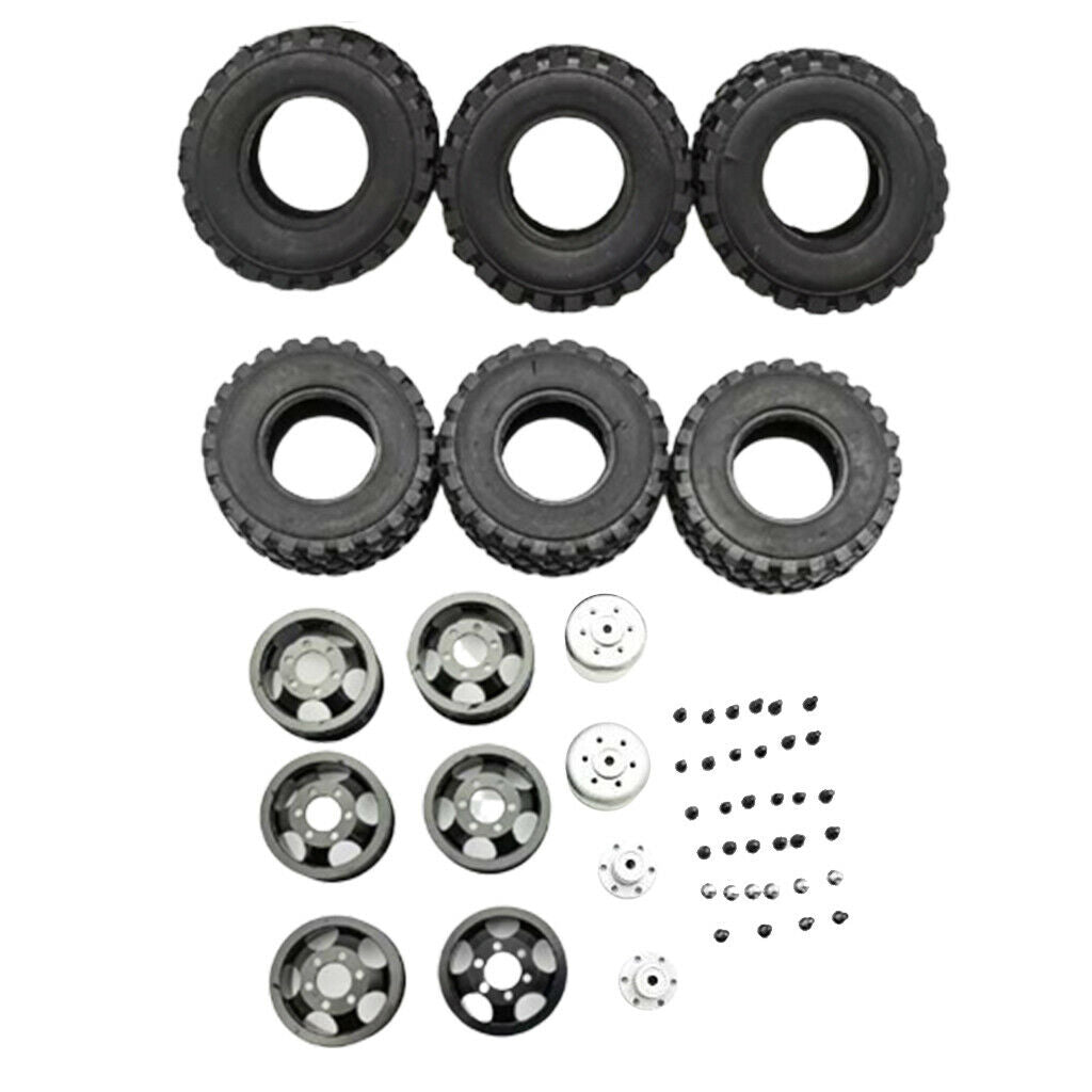 4X4 Double RC Car Wheel for WPL B14 B24 JJRC Q61 1/16  Truck Vehicle