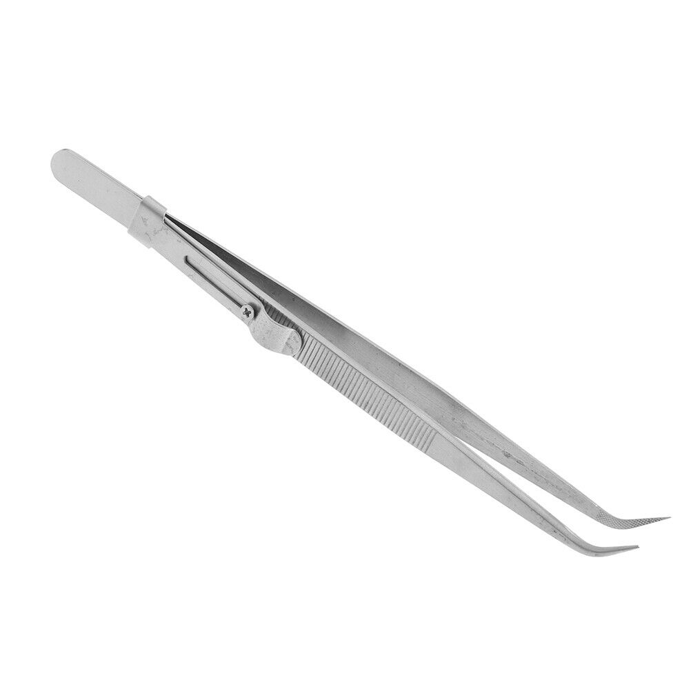 Adjustable slide lock antistatic tweezer for jewelry electronic component.l8