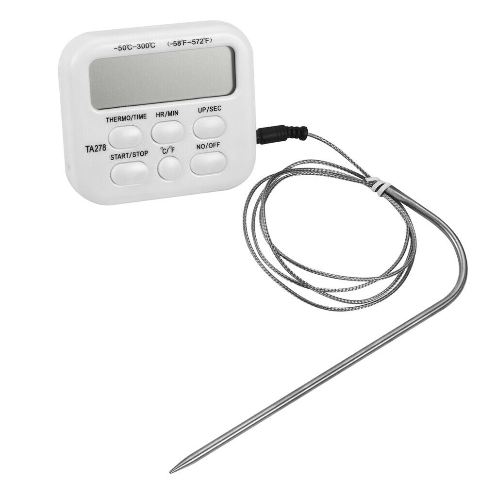 Digital Wireless Remote Cooking Meat BBQ Thermometer with Timer