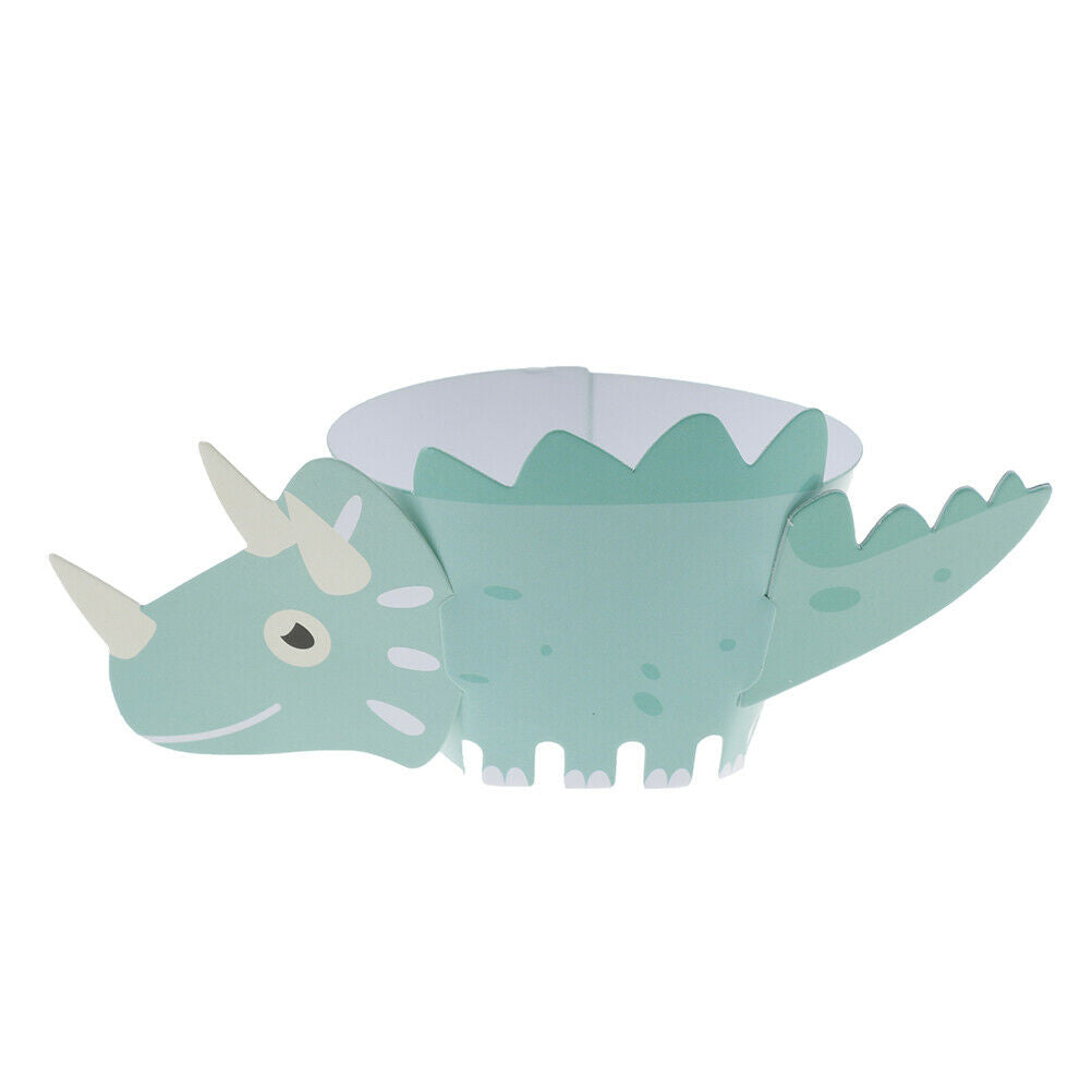 12pcs cartoon dinosaur cupcake wrapper paper birthday party supplies cake.l8