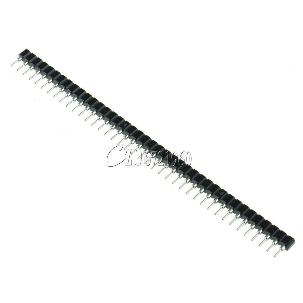 5Pcs Single Row 40Pin Round Female Pin Header Socket strip tin 2.54mm