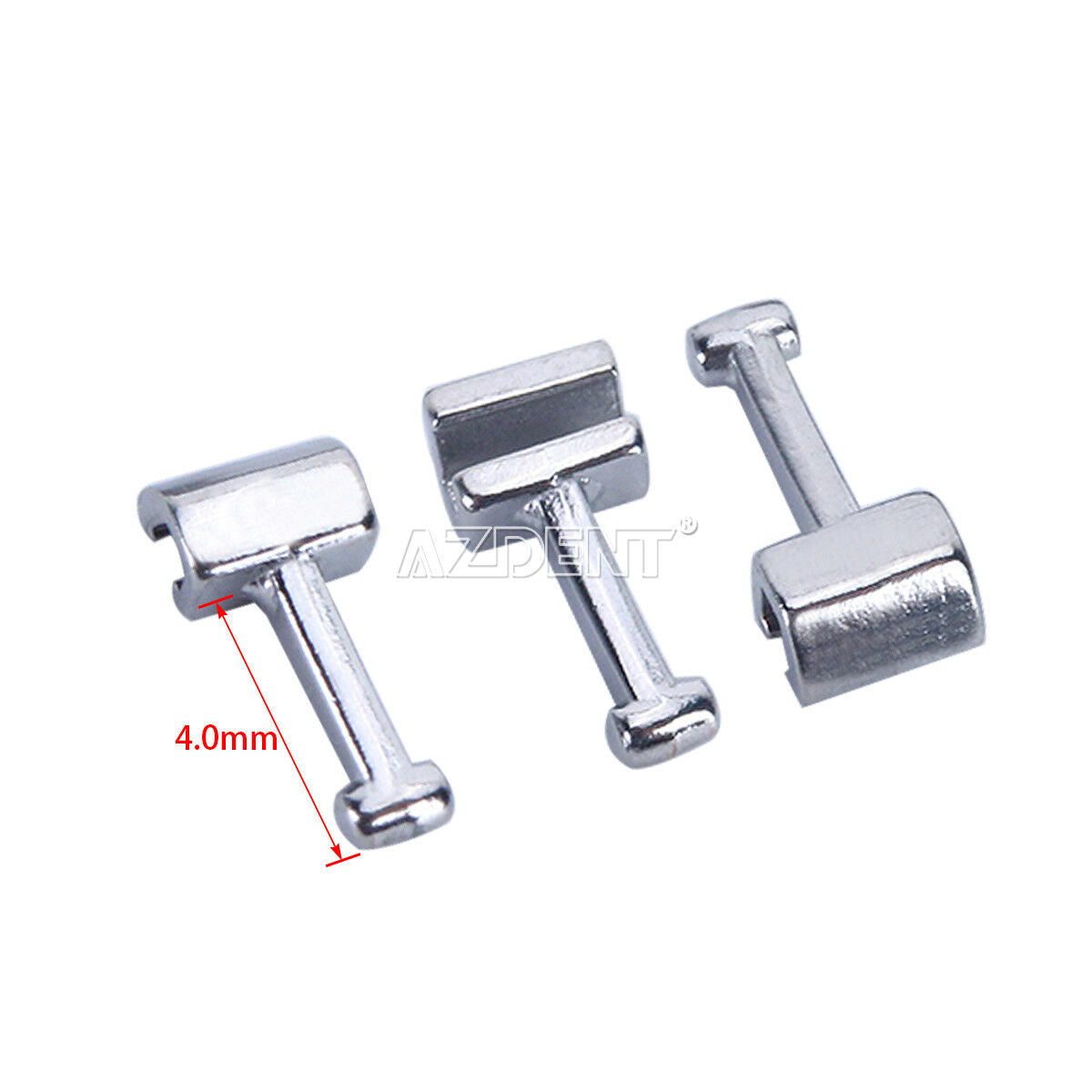 100 Packs AZDENT Dental Orthodontic Crimpable Hook Long Type 10pcs/Pack