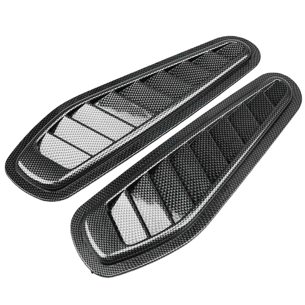 2 Pieces ABS Race Car Hood Scoop Bonnet Air Vent Decorative Accessories