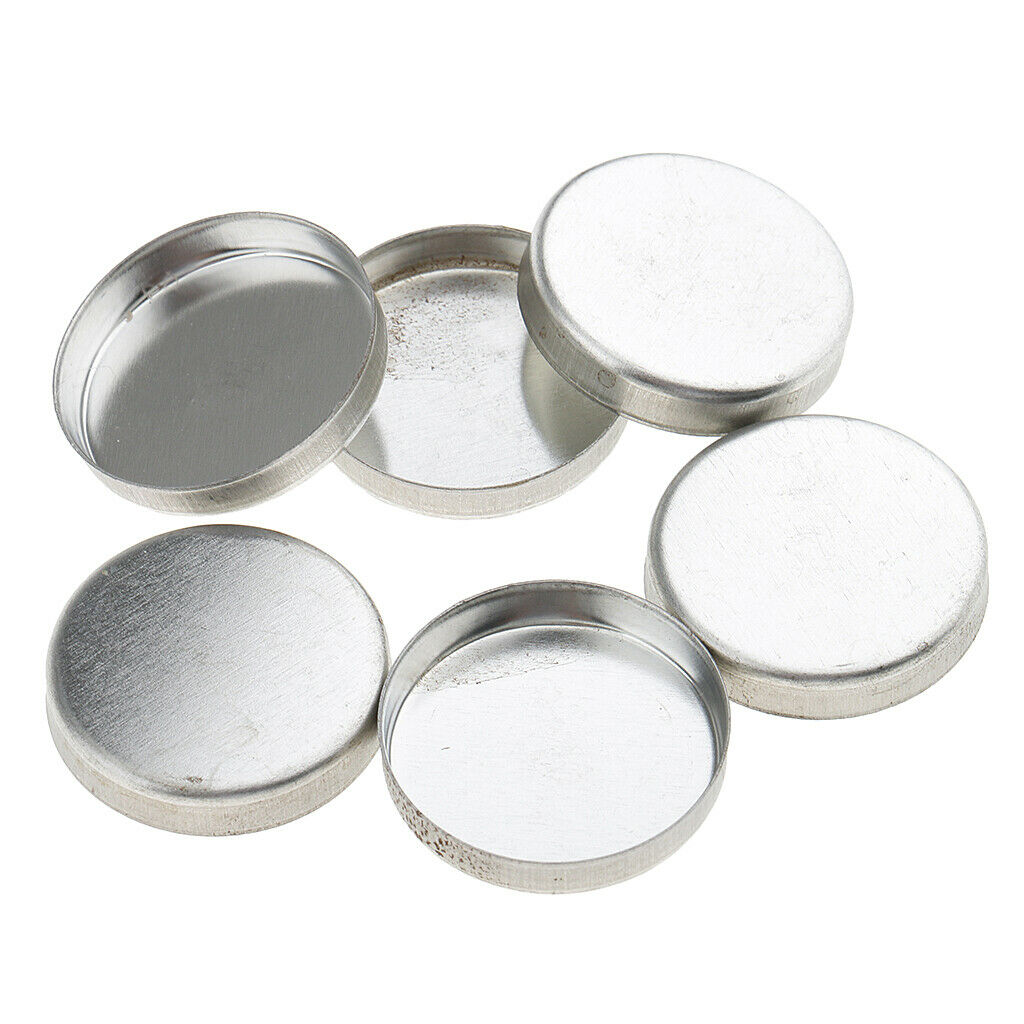 200 Packs Empty Round Square Metal Pans for Eyeshadow Palette Magnetic Cosmetics