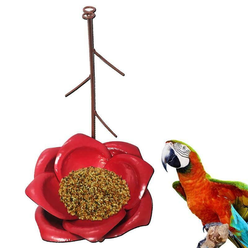 Wild Bird Feeder Metal Flower Outdoor Hummingbird Feeders Hanging Food Storage