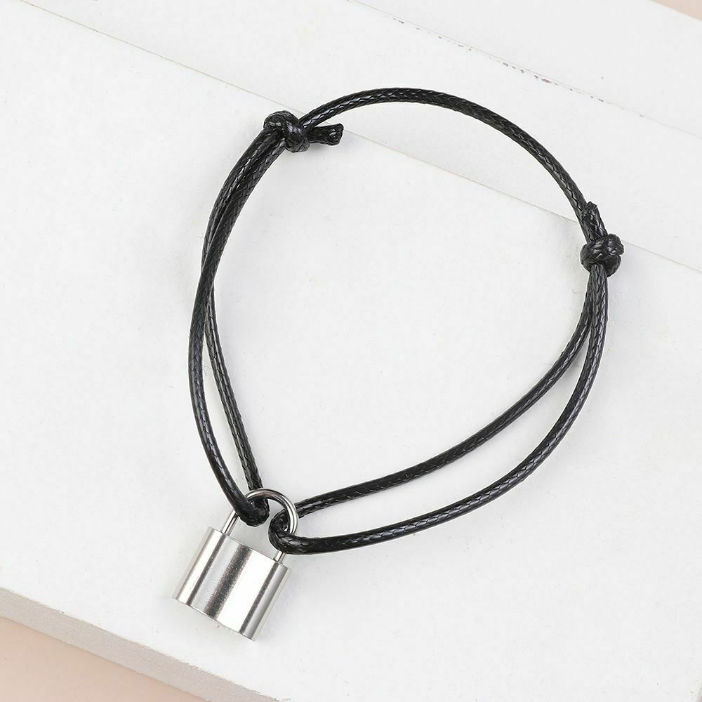 Jewelry Accessories Minimalist Chunky Punk Bangle Gothic Hip Hop Lock Bracelet