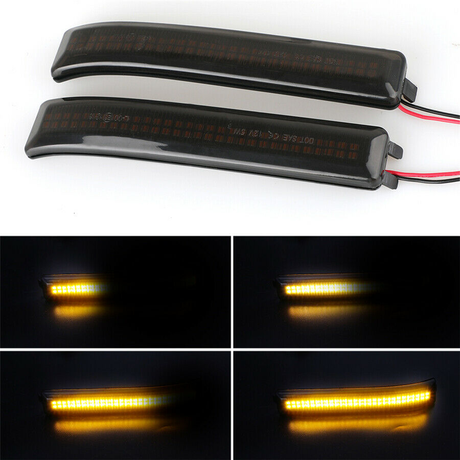 LED Side Mirror Reflector Lights Compatible Dynamic Amber For Ford F150 09-14