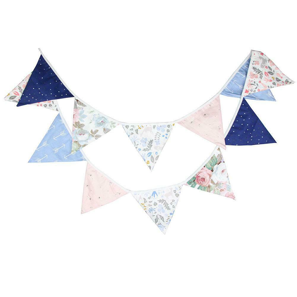 3.2m Nordic Style Cotton Bunting Pennant Flag Garland Wedding Party Decor @