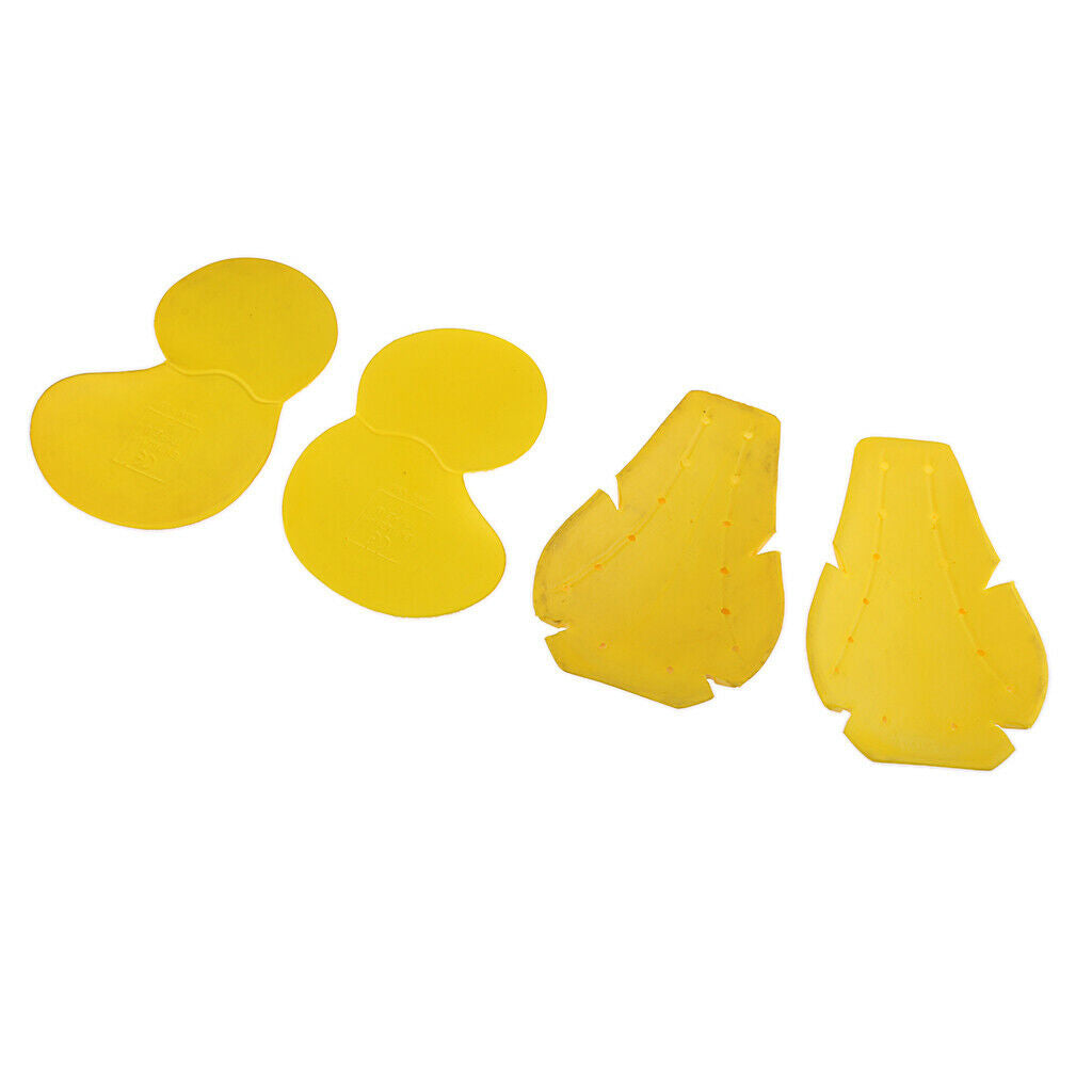 Motorcycle Motocross CE Approved Armour Hip & Knee Protection Pads Yellow