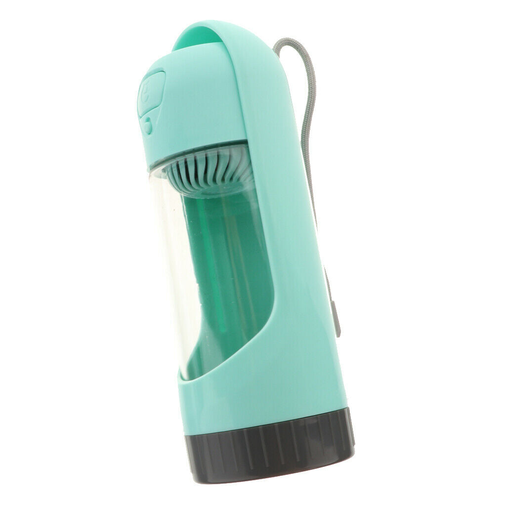 Dog Water Bottle Portable Pet Travel Leak Proof Outdoor Drinking Cup Green