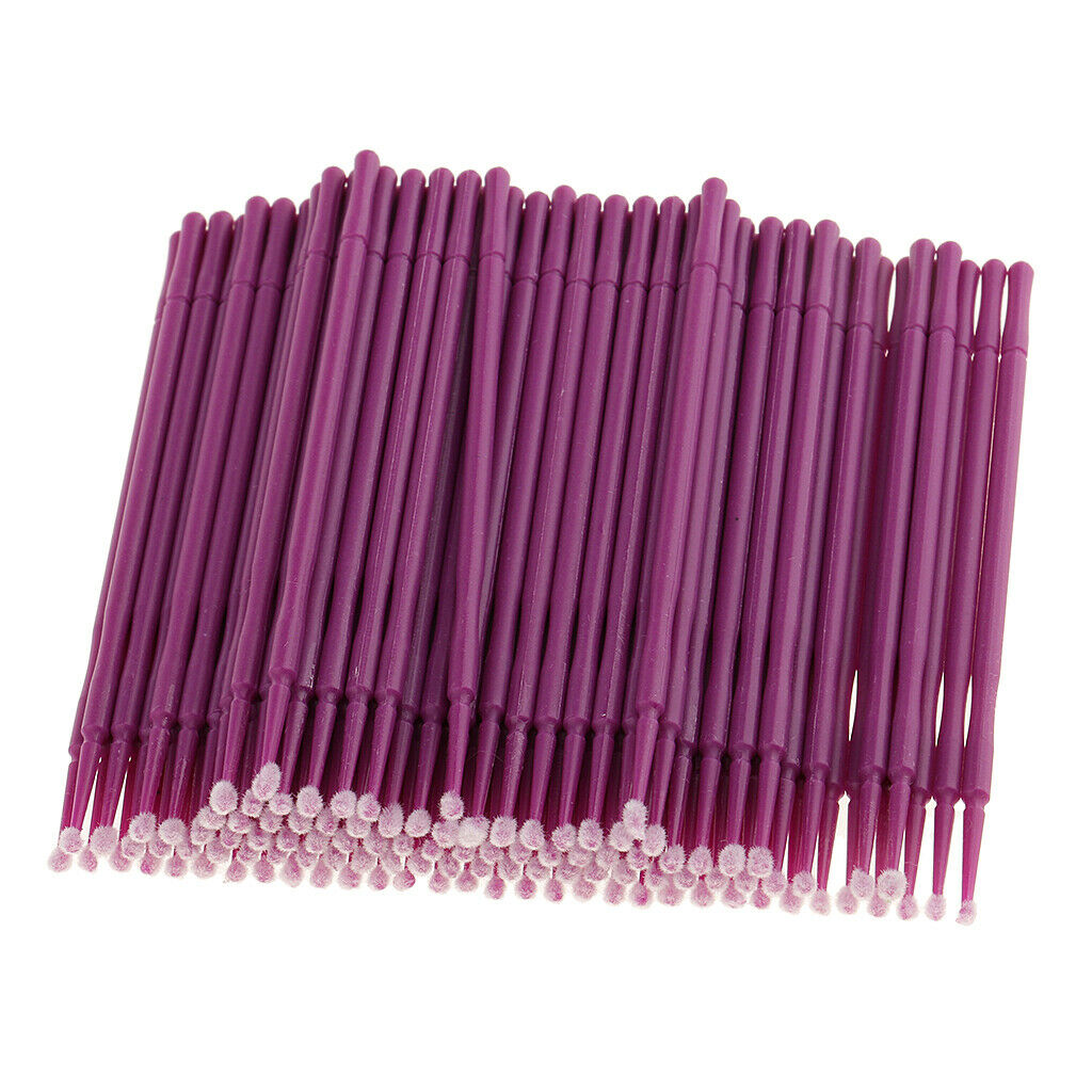 100pcs Disposable Eyelash Brushes Micro Brushes Mascara Applicators Mascara