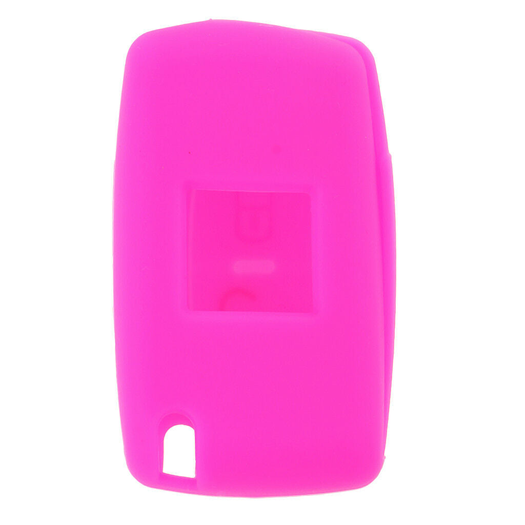Rose Car Key Silicone Protective Case Cover for PEUGEOT 107 207 307 407