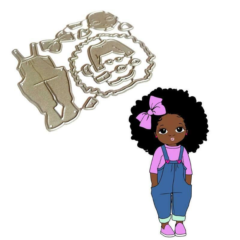 Little Girl Metal Cutting Dies Stencil DIY Scrapbooking Album Paper Card Mold