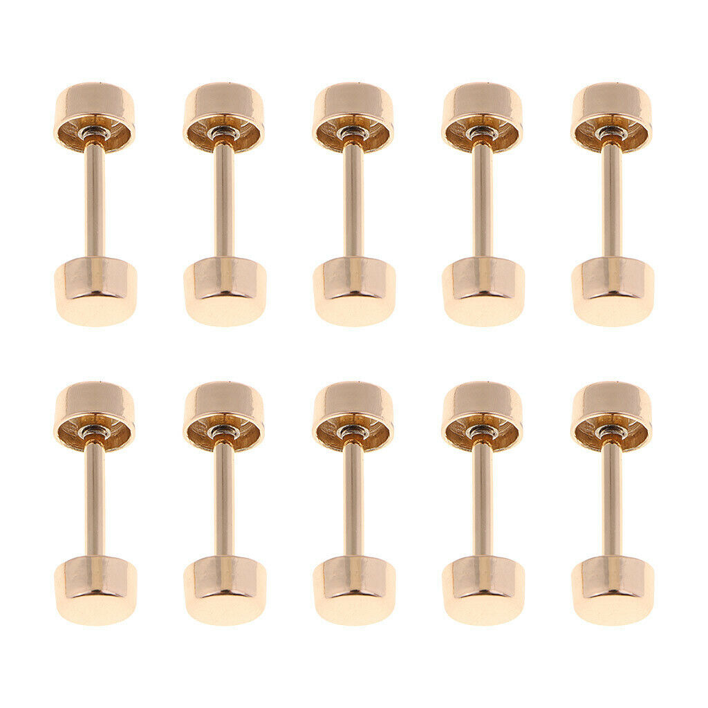 10pcs Buckles Clasp Rivet Shaped Dumbbells for Luggage, Bags, Handbags, Leather