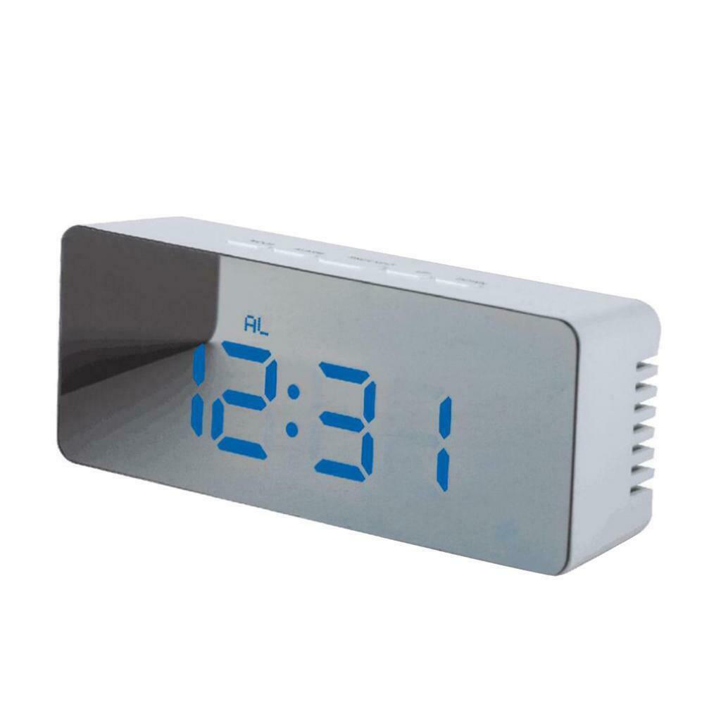 Set of 2 Digital Alarm Clock Bedside LED Temperature Display Night Mode