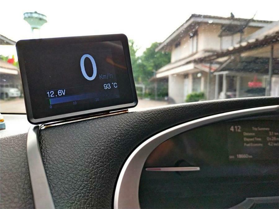 Car Truck OBD2 OBD HUD On-board Computer Speedometer Fuel Multi-function Meter