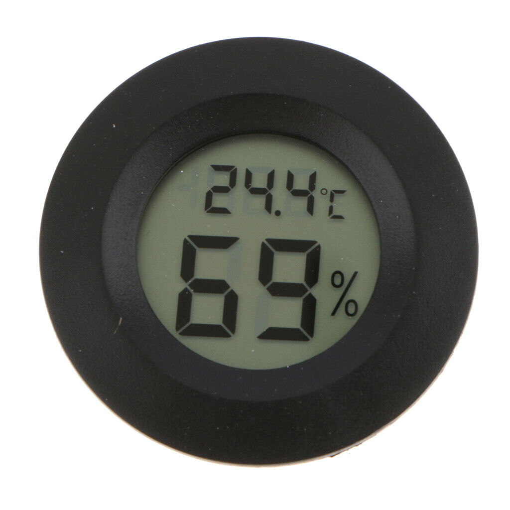Humidity Monitor Digital Temperature Gauge Humidity Meter for Home Black