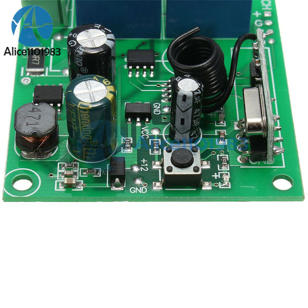 AC110-220V 315MHz 2-Channel Wireless RF Relay Remote Control Switch Receiver