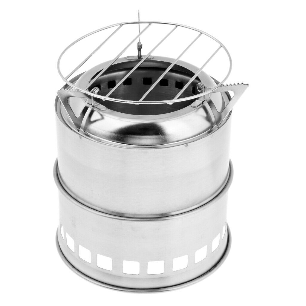 Camping stove made of stainless steel for grill grate