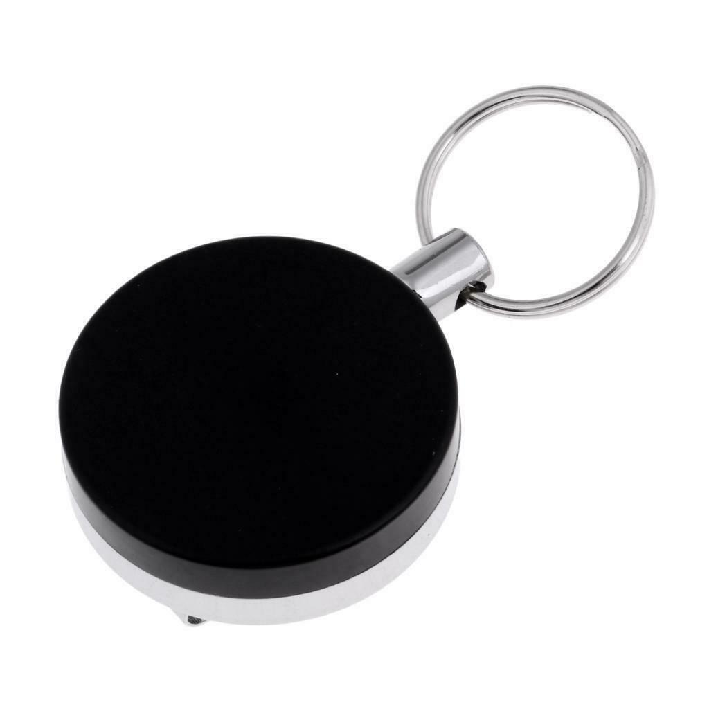 Retractable Key Chain Reel Badge Holder Steel  Ring Belt Clip Clasp