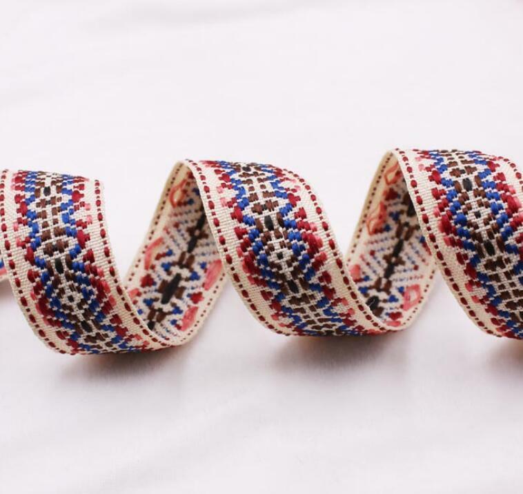 5 Yards National style Jacquard webbing Lace Trim Clothes Curtains Accessories
