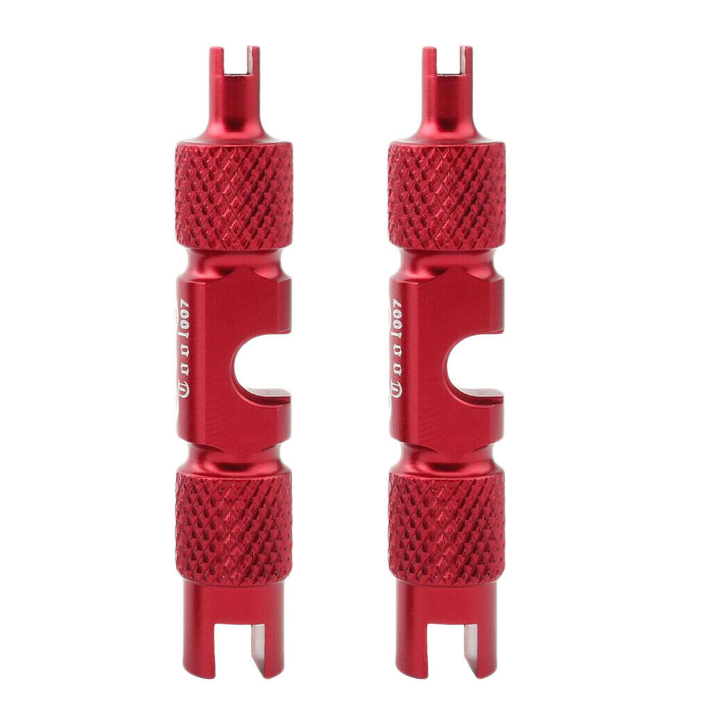 2pcs Bicycle Bike Tire Valve Core Removal Presta Tire Valve Core Remover Red