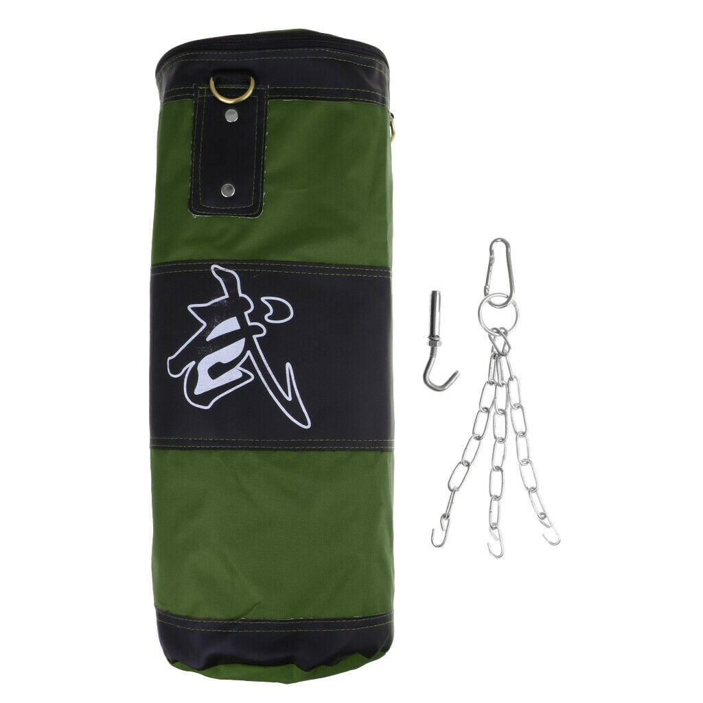 Boxing Bag Punching Sandbags Martial Art Kickboxing Training olive green 60