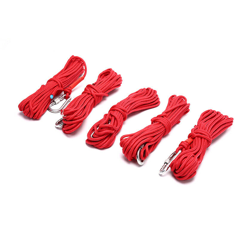 10M Red Fishing Magnets Rope Strong Search Magnets Fishing Pot Fishing MagnY1