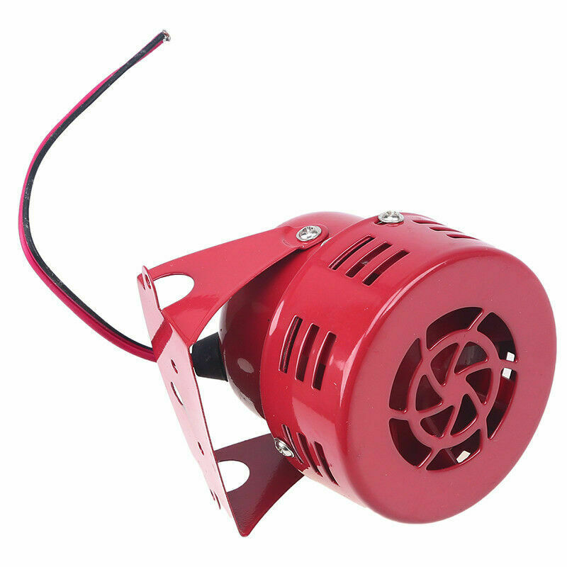 Car Truck Motorcycle Driven Red Air Raid Siren Horn Alarm Loud Speaker Durable