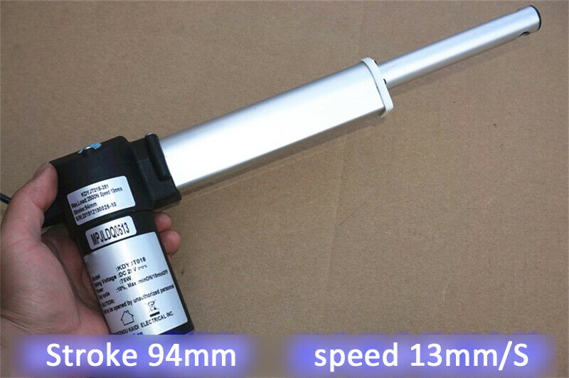 29V 75W Push rod motors stroke 94mm thrust 2500N electric telescopic cylinder