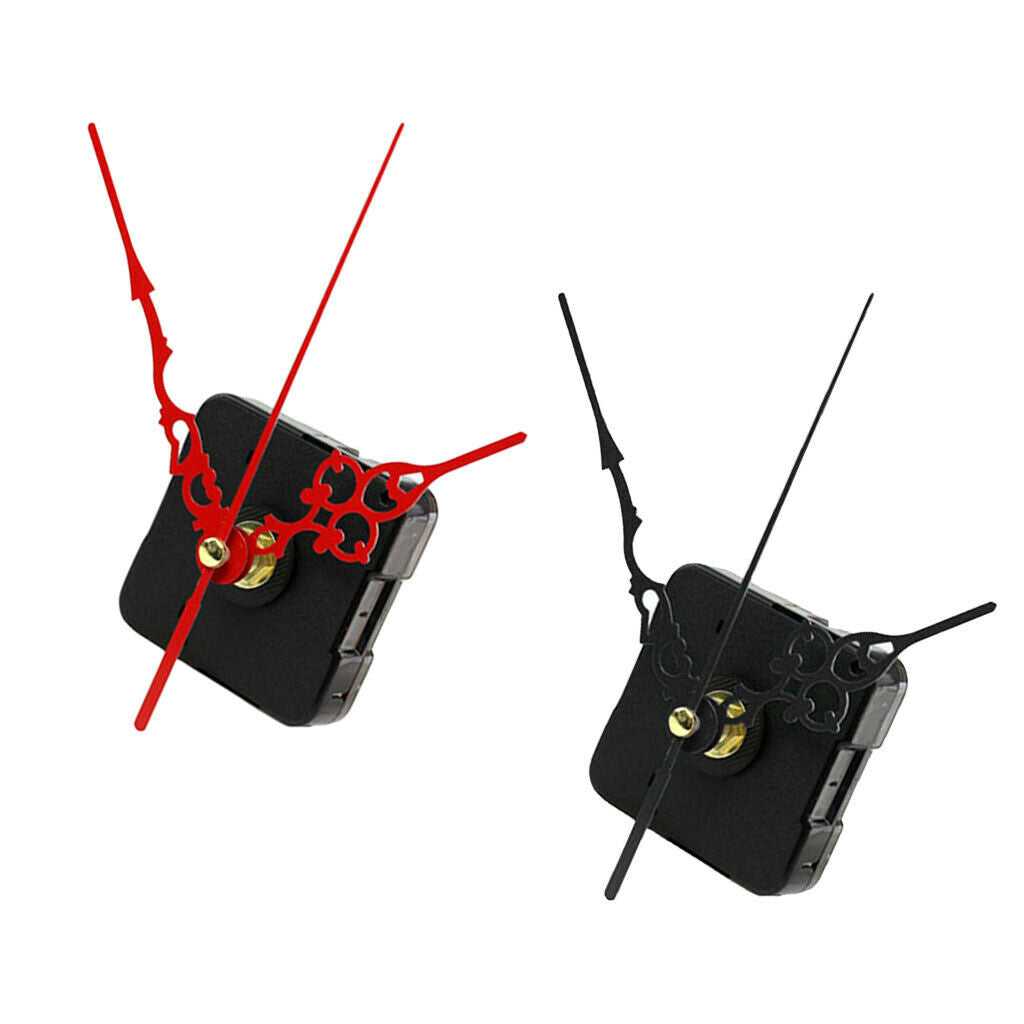 2x Quartz Clock Movements w/ Spindle Mechanism Watchmaker DIY Repair Kit