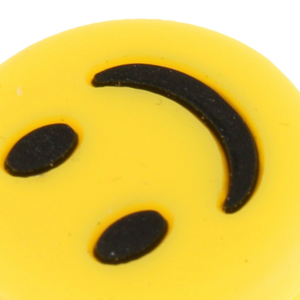 6pcs Silicone Tennis Racket Vibration Dampener Shock Absorber Yellow