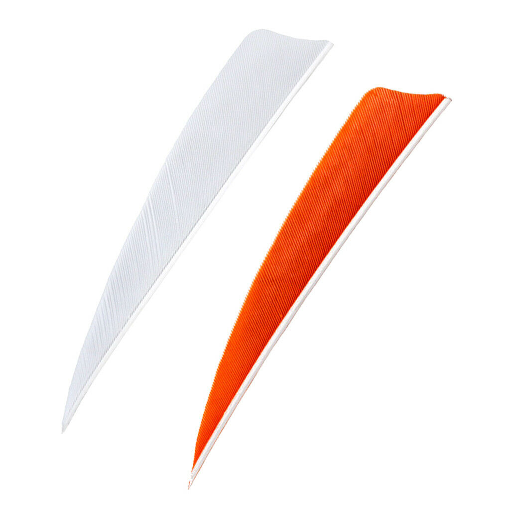 12Pcs 3 inch Feather Arrow Vane Fletchings for DIY Arrow Archery Bow White