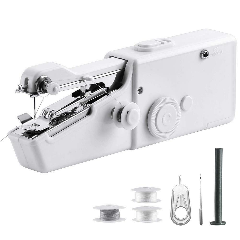 MIni Handheld Sewing Machines Portable DIY Needlework Battery Home Supplies @