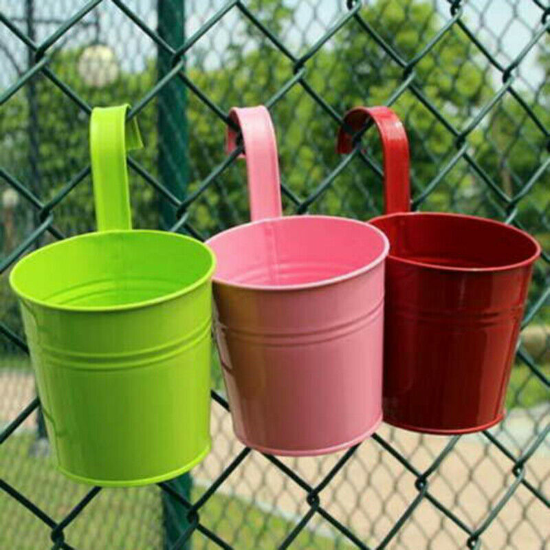 Hanging Flower Pots Hook Wall Pots Garden Pots Balcony Planters Met.l8