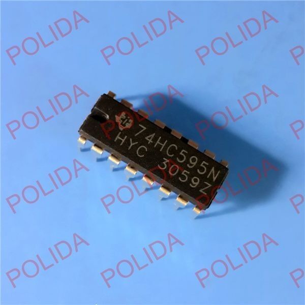 10PCS 8-Bit Shift Register IC TI DIP-16 SN74HC595N SN74HC595NE4 74HC595