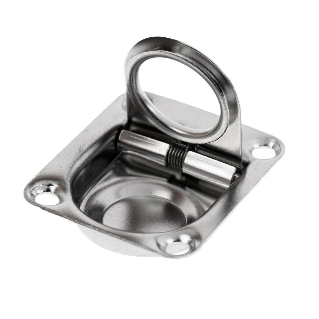 Boat   Marine   Stainless   Hatch   Deck   Cabinet   Pull   Lift   Ring   Handle