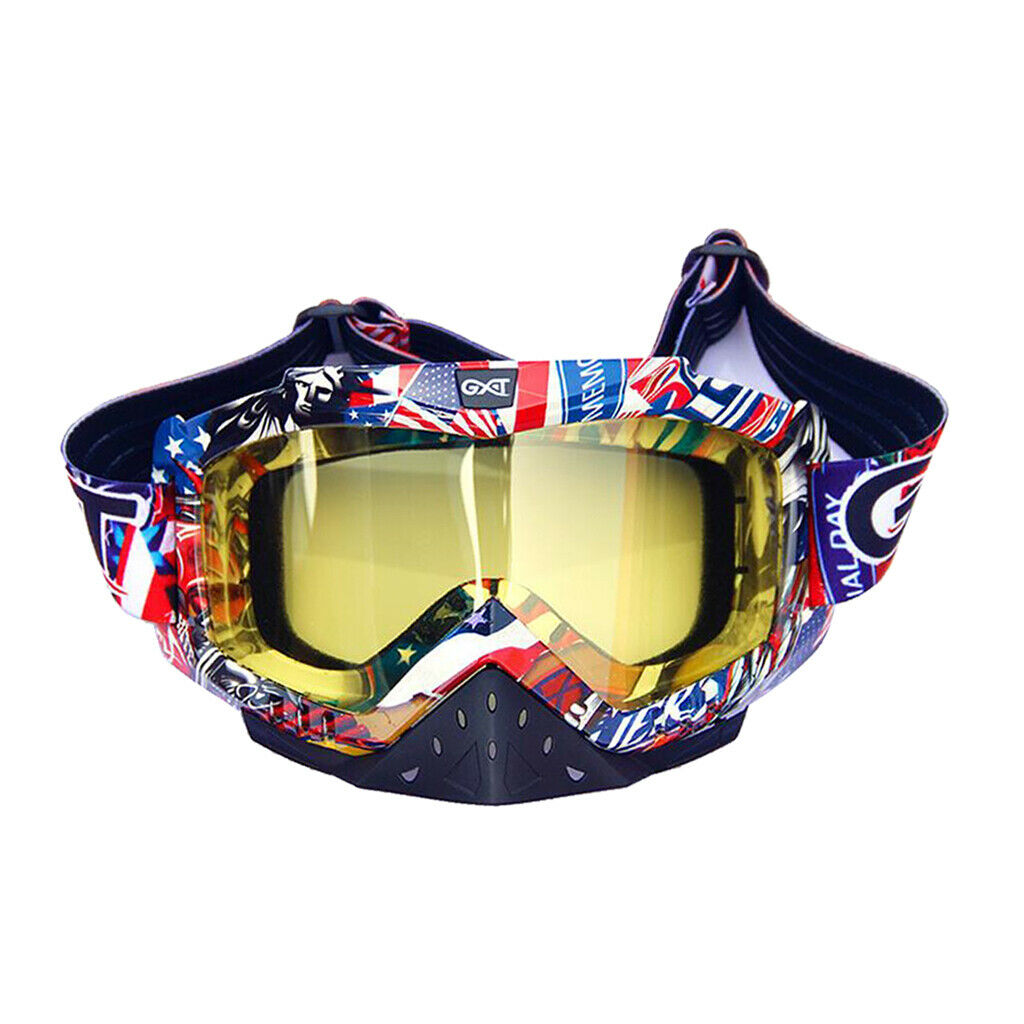 Motorcycle Windproof Anti-Fog Goggles Skiing Snowboard Glasses Color 9