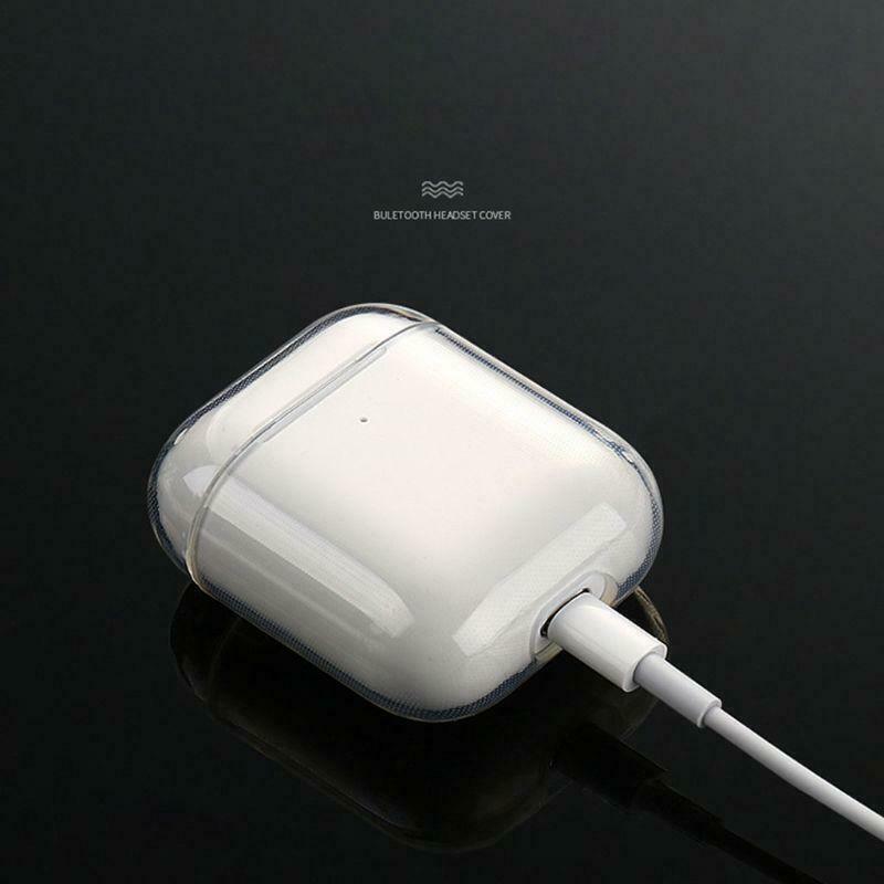 Soft TPU Transparent Cover Earphone Protective Case Clear Skin For AirPods 1/ 2