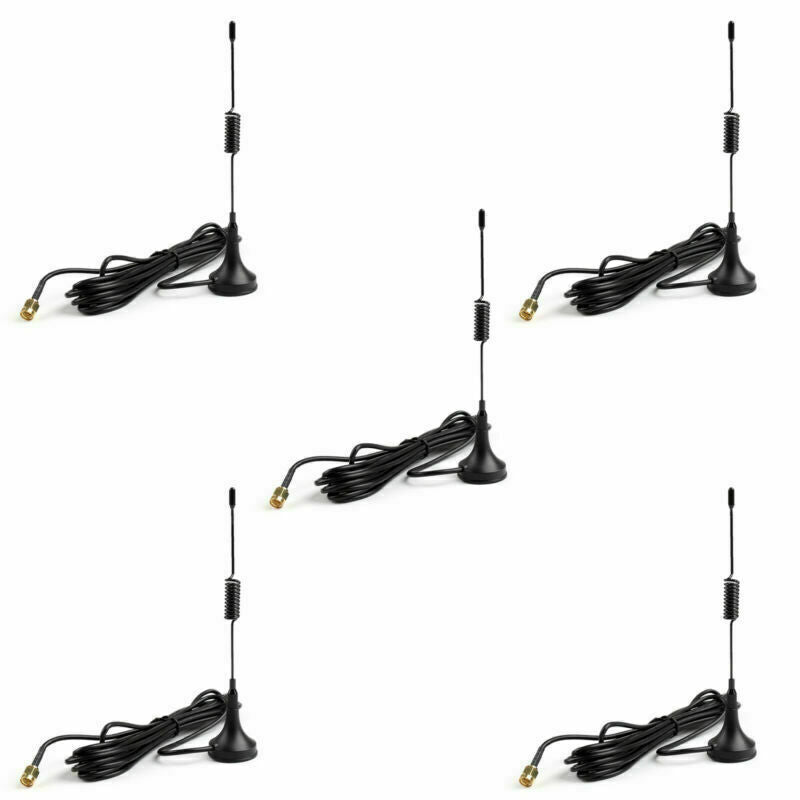 5Pcs Antenna UHF 400-470MHz Magnetic Vehicle Mounted Antenna SMA Male CA