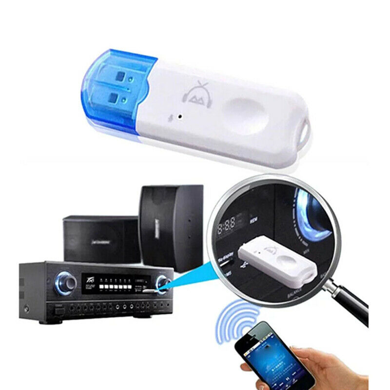 USB Bluetooth Receiving Wireless Audio Adapter Stereo With Micropho.l8