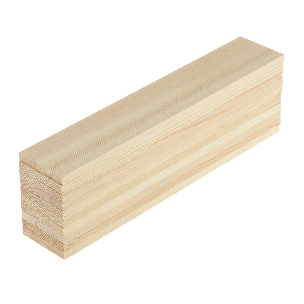 20 Pieces Blank Pine Wood Boards Unfinished Wood Sheets For Crafts, Models &