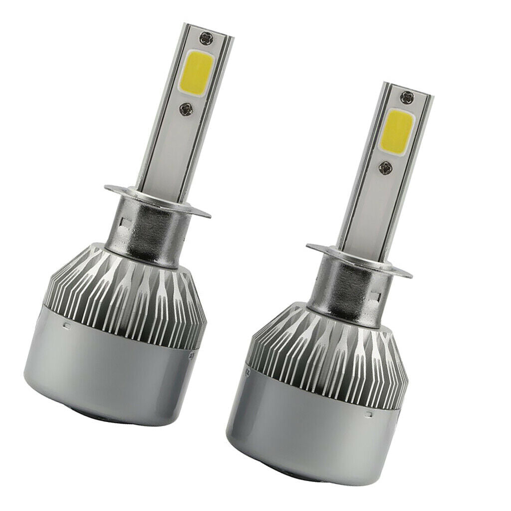 2 Piece COB Chip 72W Auto Car H1 LED Headlight 7200LM 6000K Conversion Bulbs